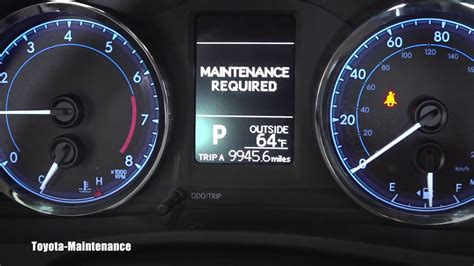 2010 toyota corolla reset oil change light