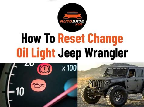 how to reset change oil light jeep wrangler