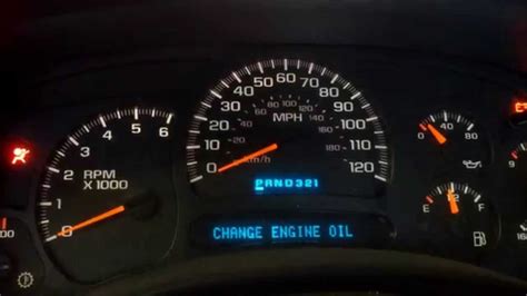 how to reset change oil light on 2002 gmc sierra