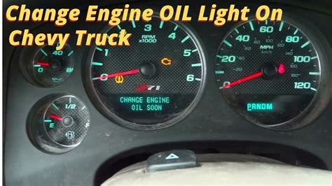 how to reset chevy oil change light