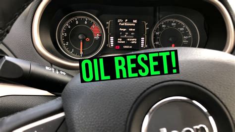 how to reset oil change light jeep cherokee