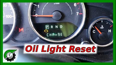 how to reset oil change light jeep wrangler